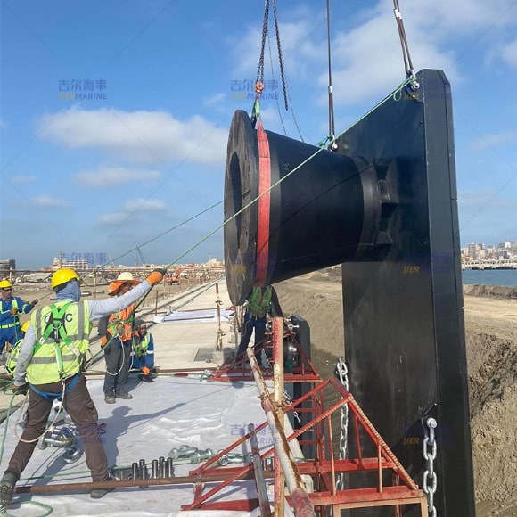 Aboukir Port Cone Cone Fender Εγκατάσταση του έργου