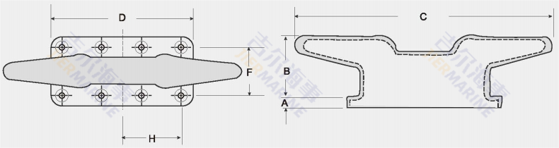 Σχεδιασμός μοντέλου Bollard Cleat Bollard